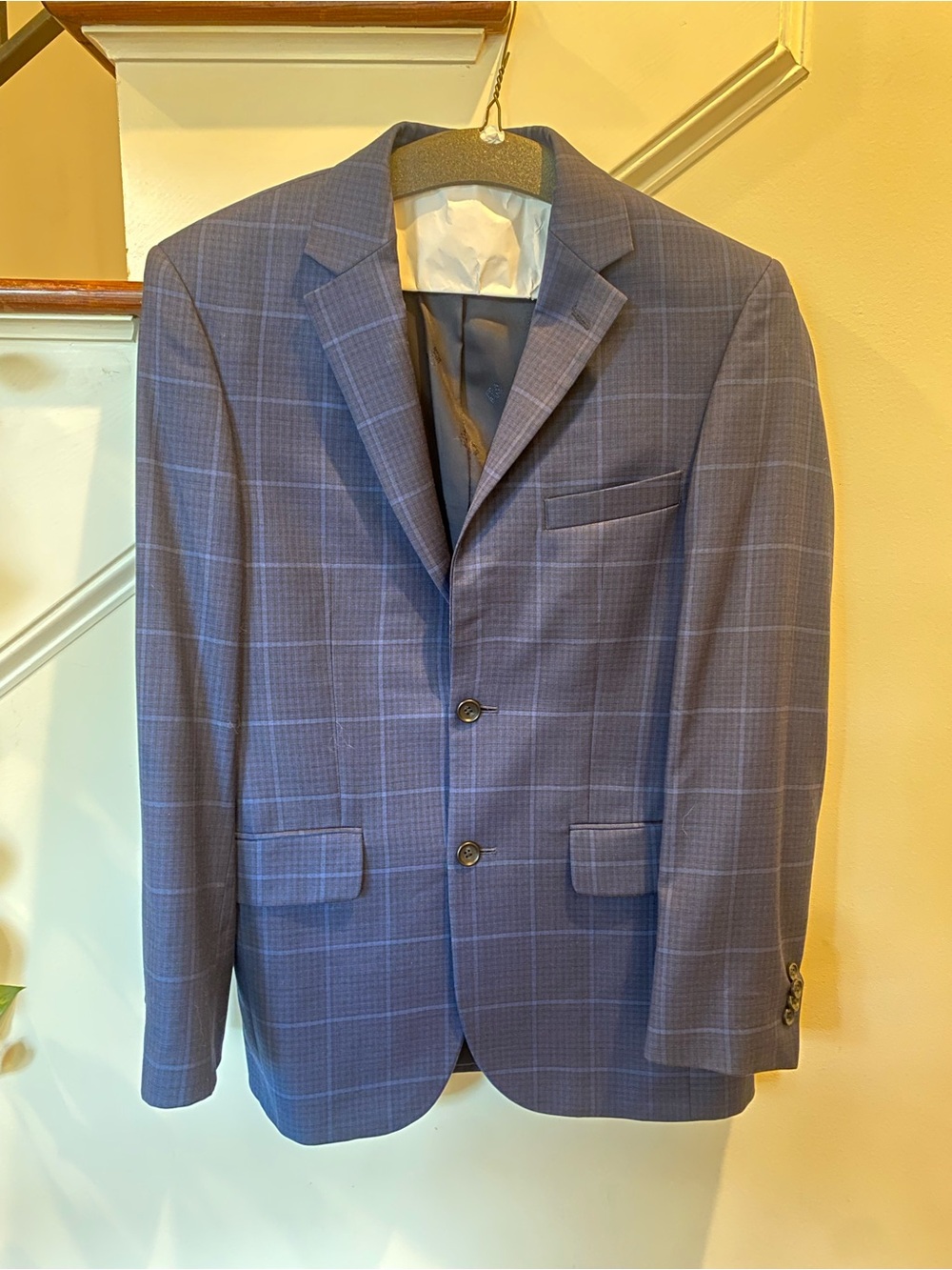 Jos. A. Bank Blue Windowpane Sport Coat